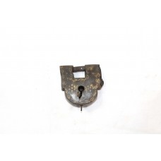 Old Pad Lock Antique Rare Key Iron Pure Silver Koftgari Collectible Gift D677
